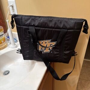 Logo Athletic Black and Red Tote